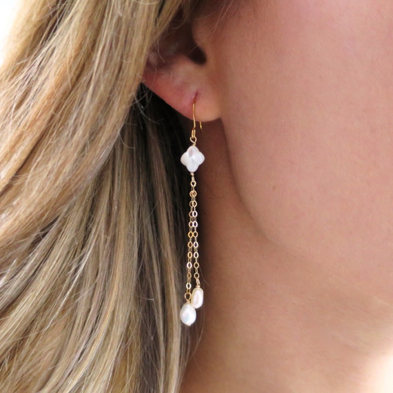 Pearl Dangle Earrings