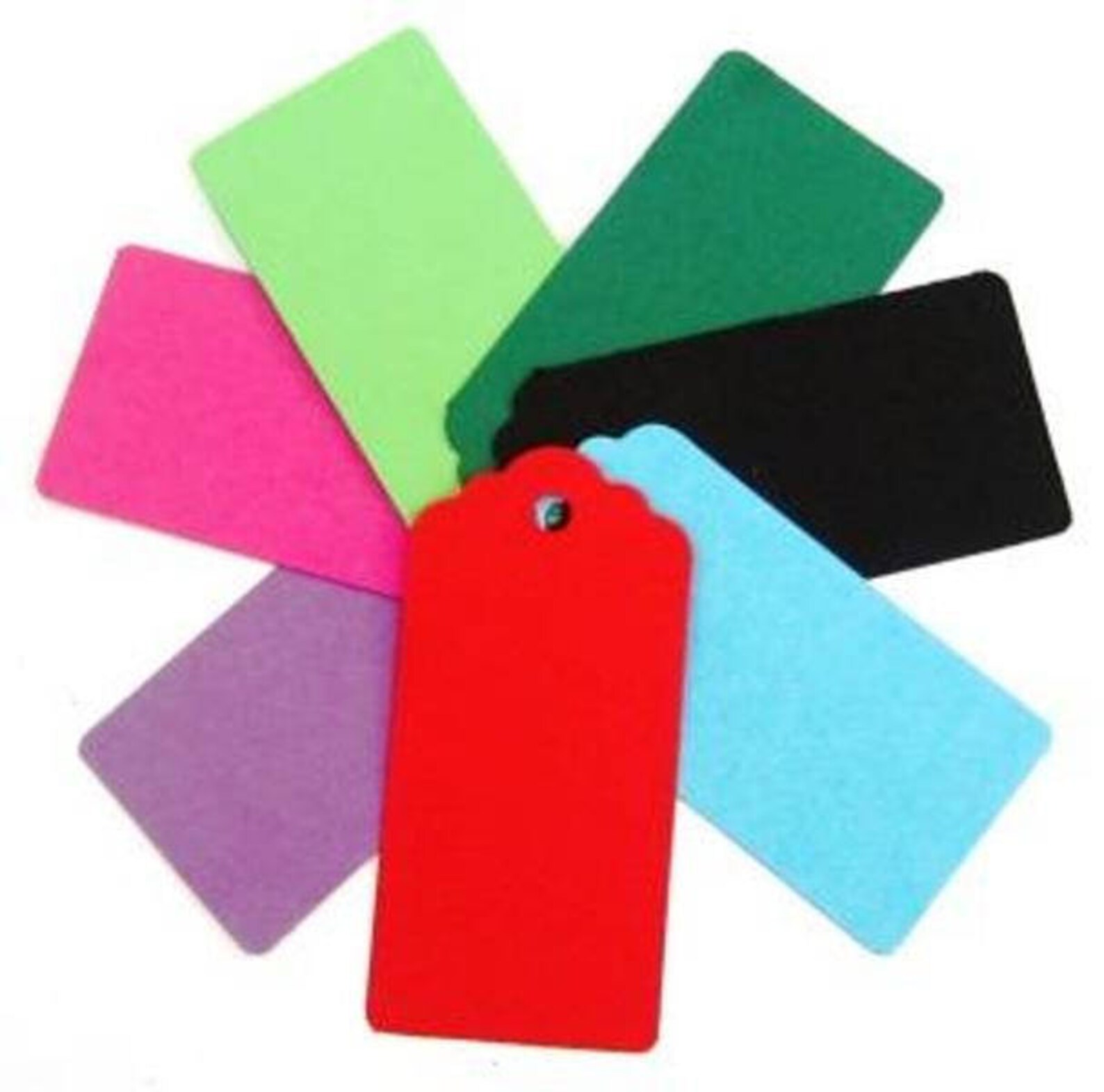 Large Bright Coloured Gift Tags x 10 Hang Tags / Wedding Etsy