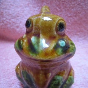 Retro Ceramic Frog salt pepper shaker