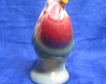 Vintage Ceramic Rooster flower, candle holder , planter-spaulding Royal Copley 1940s -1950s figurine