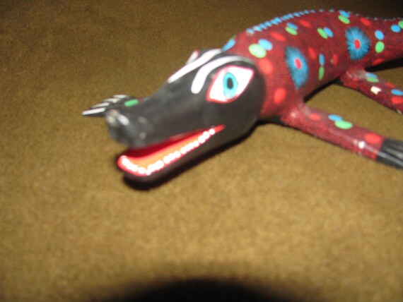 Vintage Francisco Hernandez Cruz Crocodile, San Martin Tilcajete