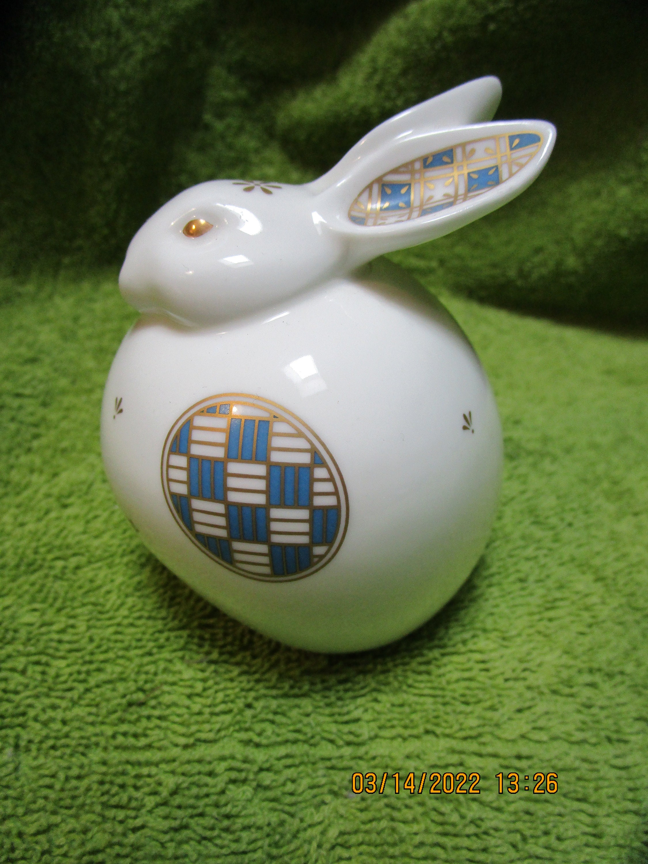 Noritake Rabbit Doll Bone China Pottery Japan Ornament Bunny