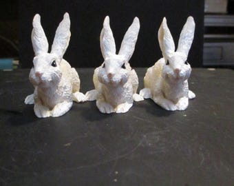 Cute little bunny plant pot holders table decor rabbit collectors