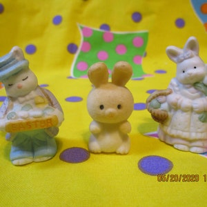 Miniature vintage bunnies!  Three different kinds.