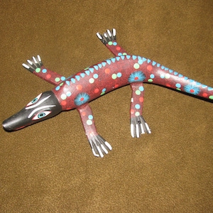 Vintage Francisco Hernandez Cruz Crocodile, San Martin Tilcajete (Mexico)