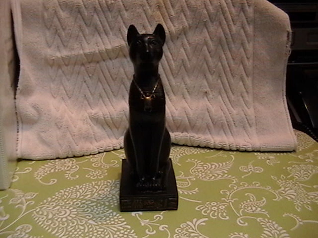 Egyptian Black Cat Sculpture, Summit Collection Etsy