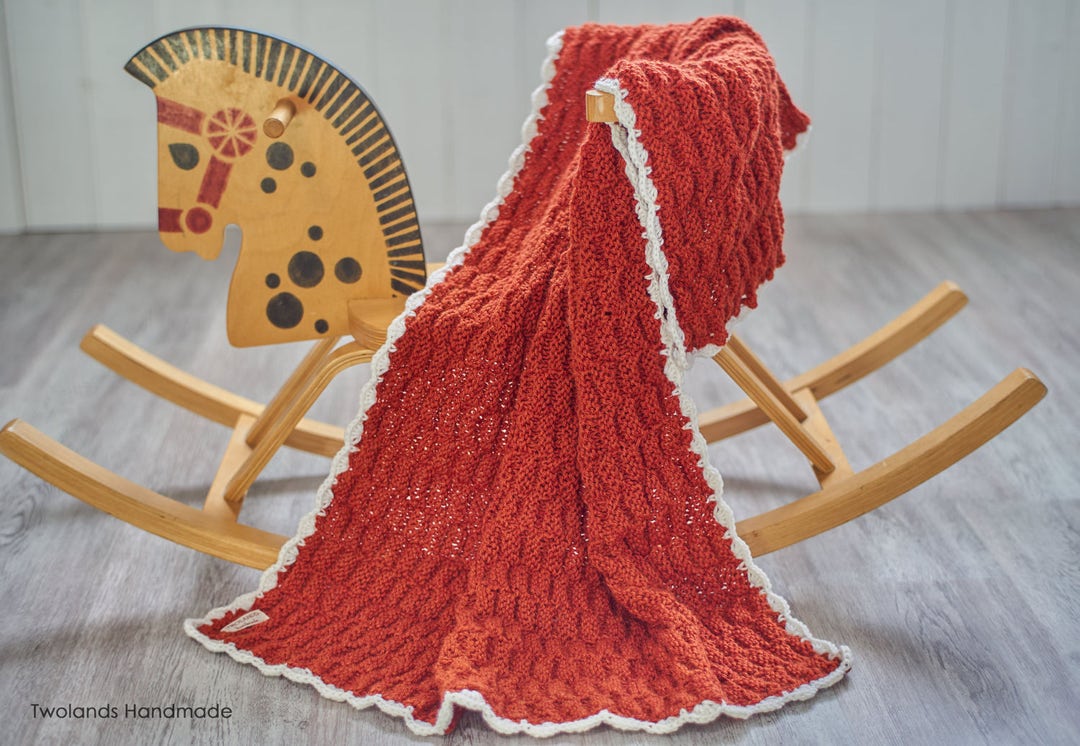 Baby Blanket Wool Knitted Wollen Blanket Wool Etsy