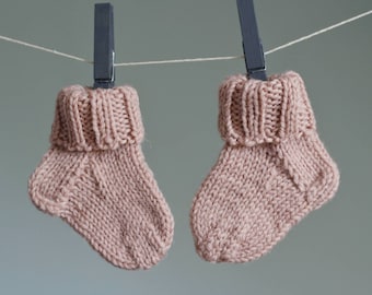 Calze di lana per bambini, calze di lana a maglia a mano, calze neonato, calze di lana preemie, calze di pura lana, regalo per baby shower, calze di lana grigio perla
