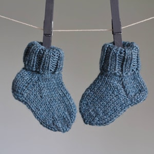 Baby-Wolle-Socken, Handgestrickte Wollsocken, Neugeborenen-Socken, Baby-Wolle-Socken, Socken aus reiner Wolle, Babyparty-Geschenk