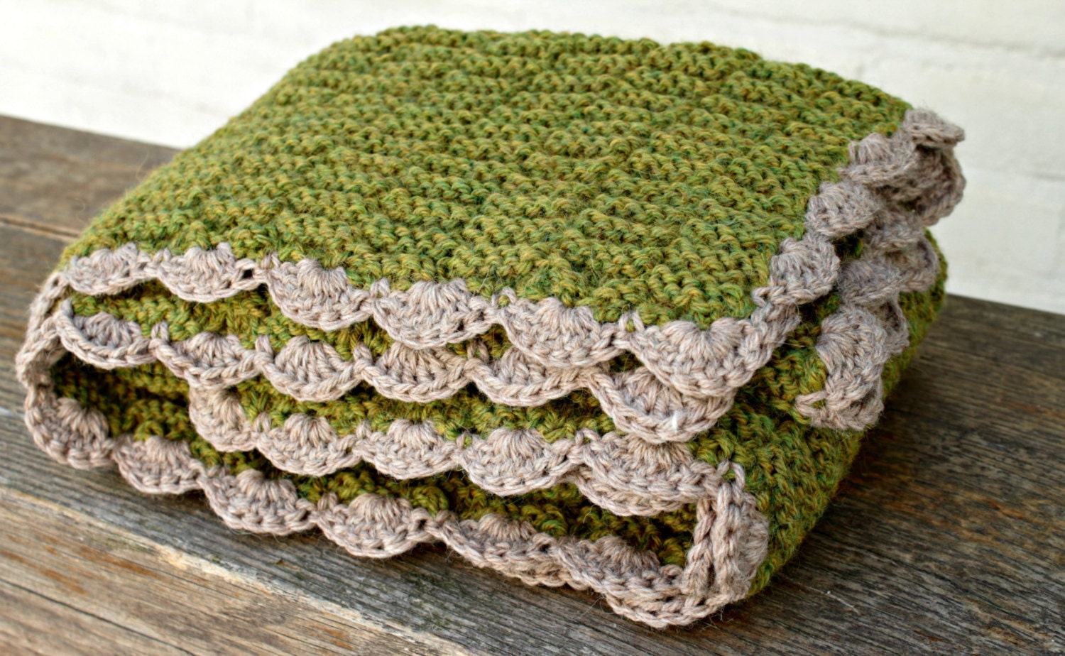 Baby Blanket Wool Knitted Wollen Blanket Wool Etsy