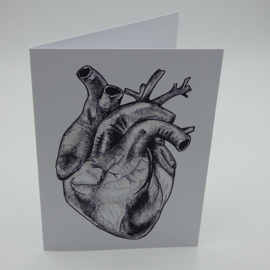 Alternative Valentine's Day anatomical heart card | Etsy