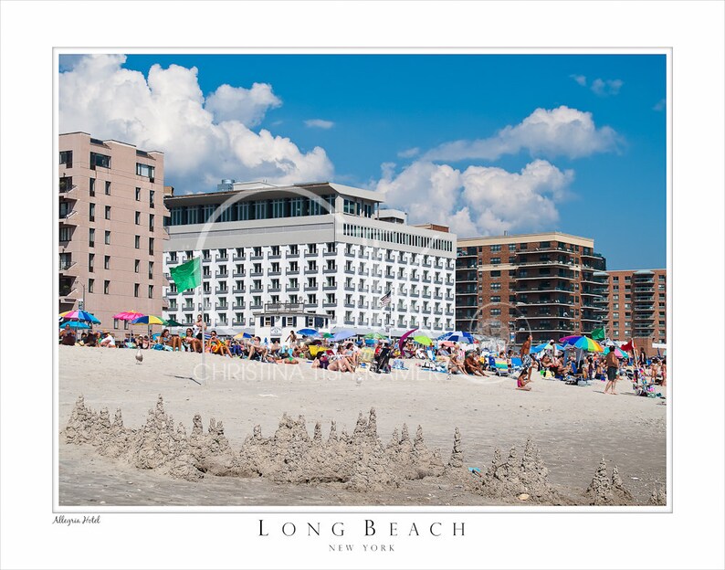 Long Beach NY Beach Landscape Allegria Hotel Etsy