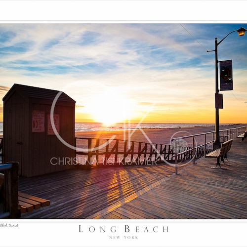 Long Beach, NY Beach Landscape- 