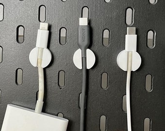 IKEA SKADIS Pegboard Cable Holder: 3D Printed Cord Organizer