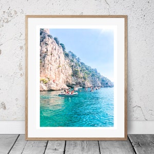 Cote d'Azur French Riviera Cassis Calanques Photo Print Instant Digital Download