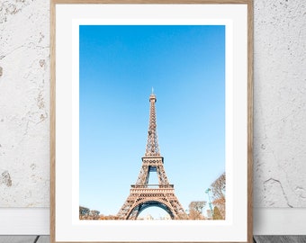 Eiffel Tower Paris Photography Digital Download Photo Print for Living Room, Bedroom, Kitchen