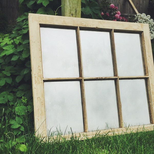 Antique Window Mirror