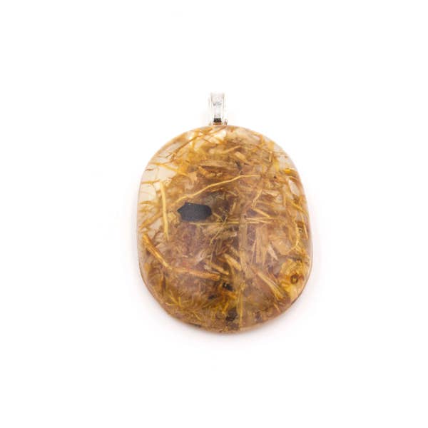 Vetiver Root in Resin Pendant Protection and Love