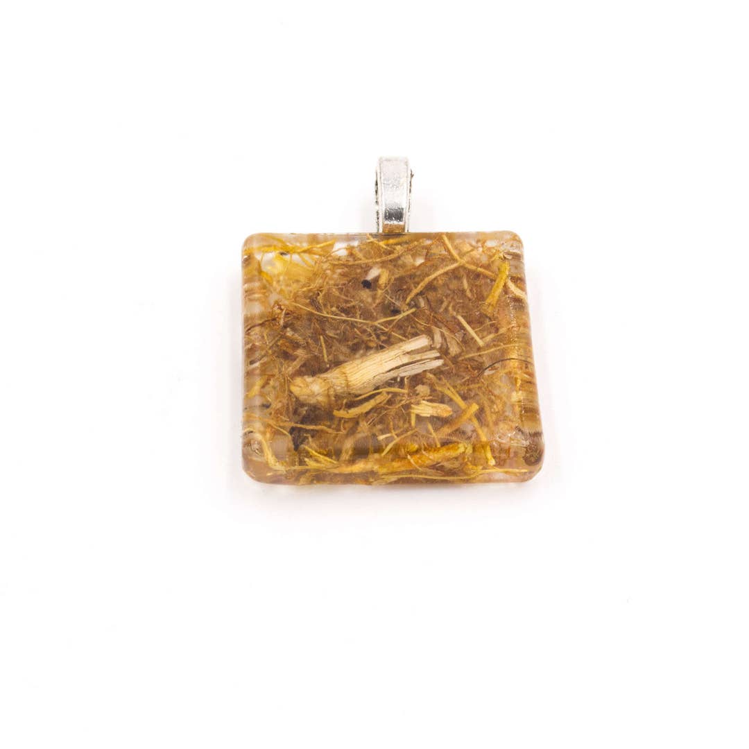 Vetiver Root in Resin Pendant Protection and Love Etsy