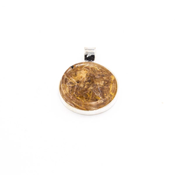 Vetiver Root in Resin Pentacle Pendant Protection and Love