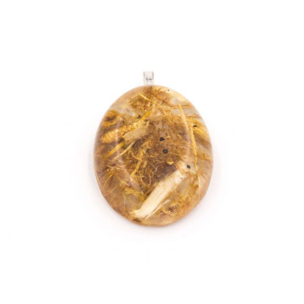 Vetiver Root in Resin Pendant Protection and Love