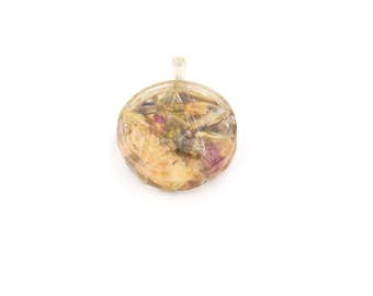 Nature Witch resin Pendant Round Pentacle shape