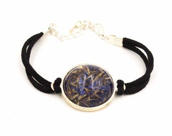 Blue Cornflower Bracelet in Resin Bracelet