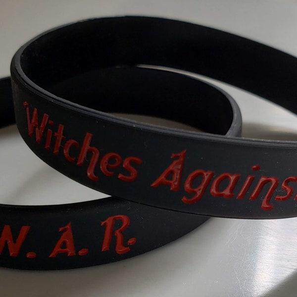 Witches Against Racism - 5 Pack - Purple Silicone Bracelet W.A.R.