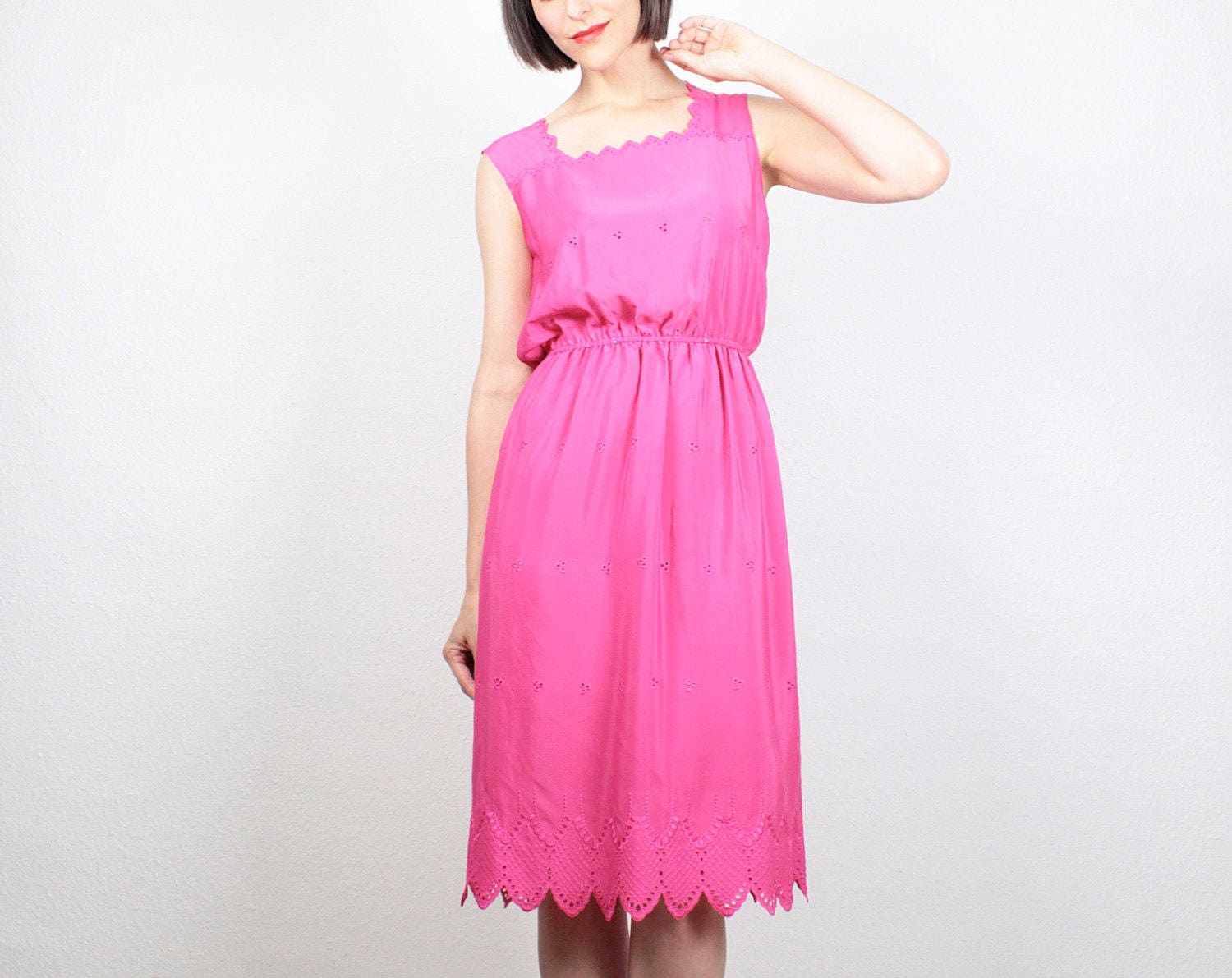 bright pink sundress