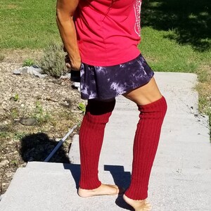 Original Tweed Hand Knitted Legwarmers, Excercise, Acrylic Leg warmers, Dance Legwarmers, Boot Legwarmers, Yoga Leg Warmers, Leggins