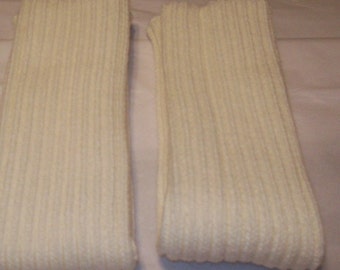 Bone Knitted Legwarmers, Excercise, Acrylic Leg warmers, Dance Legwarmers, Boot Legwarmers