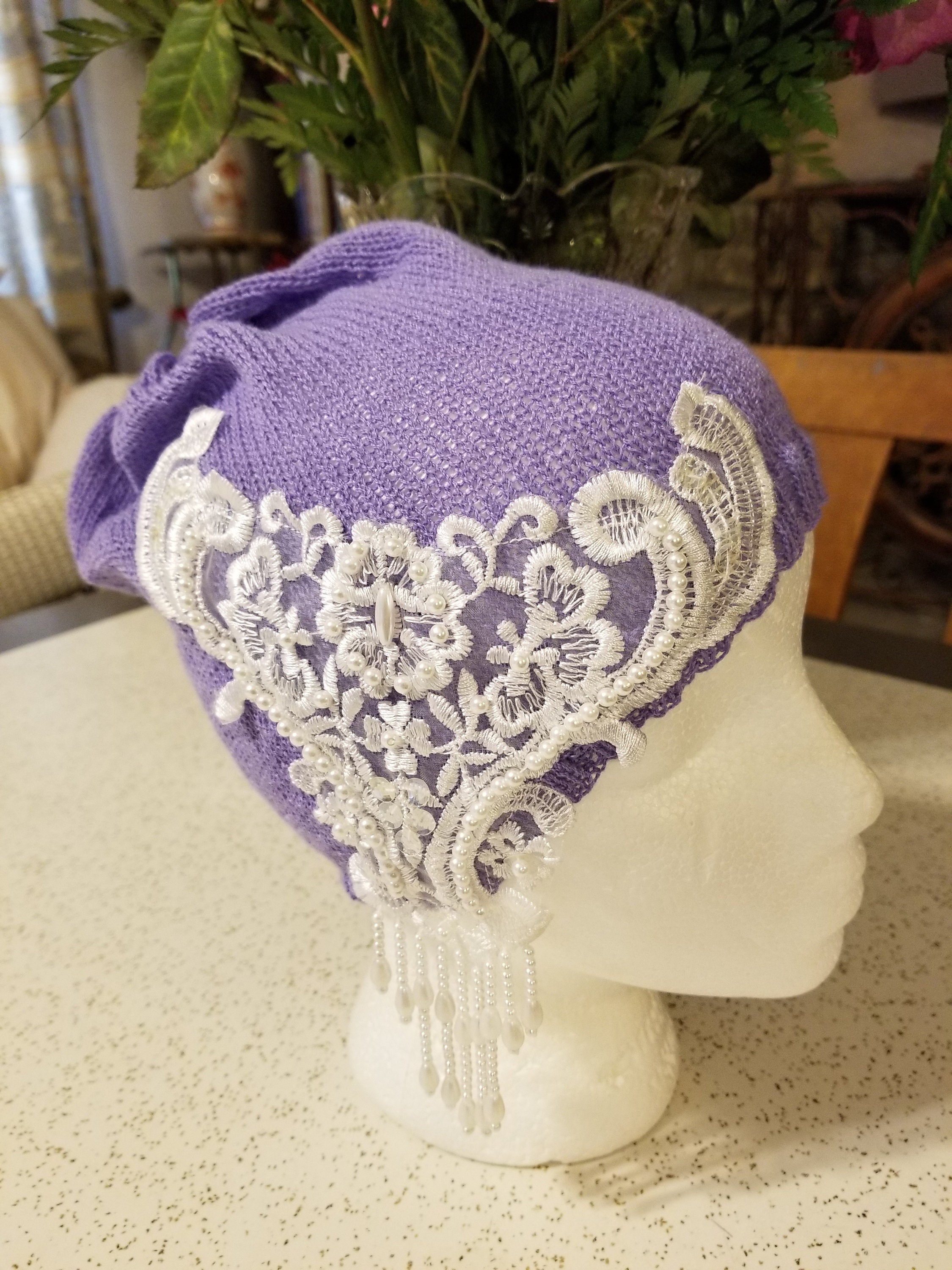 Lovely Custom French lavender cloche Lavender Cloche Hat - Etsy main image 3