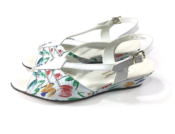 Size 8 Vintage 1940s shoes Womens 40s sandals 195