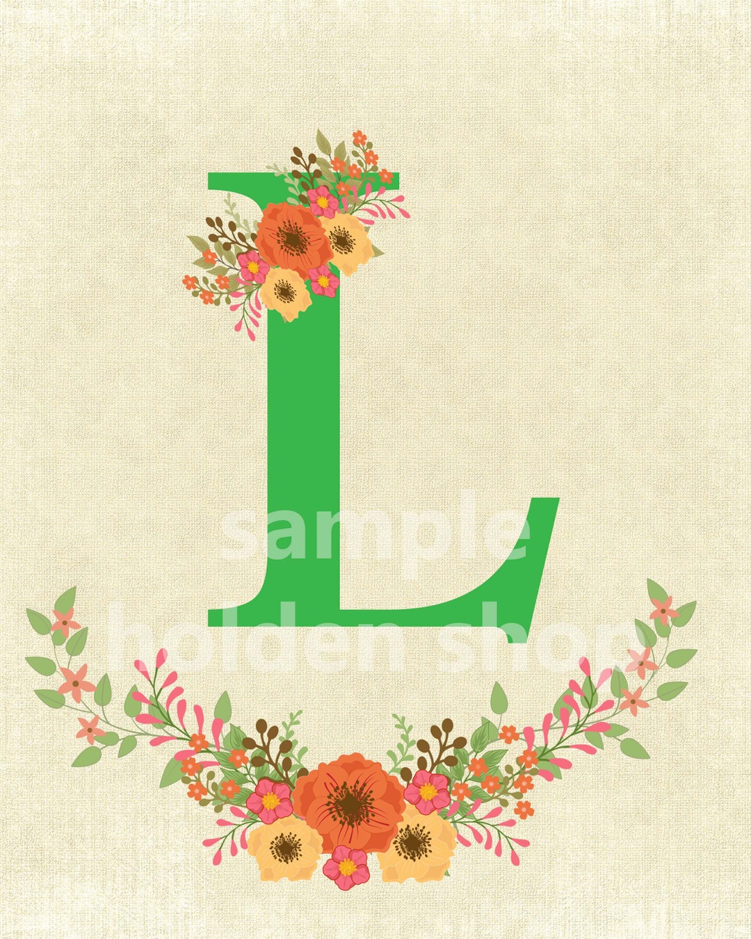 Letter Printable Download Digital Wall Art Baby Room Art - Etsy