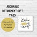 Printable Retirement Gift Tag Retire MINT is Sweet Favor Toppers Puns ...
