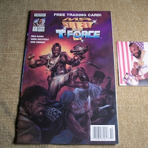 NOW Comics Superhero Comic Book Mr. T and the T Force with Trading Card Oct 1993 Vol 3, War Action Collectible Pristine Condition
