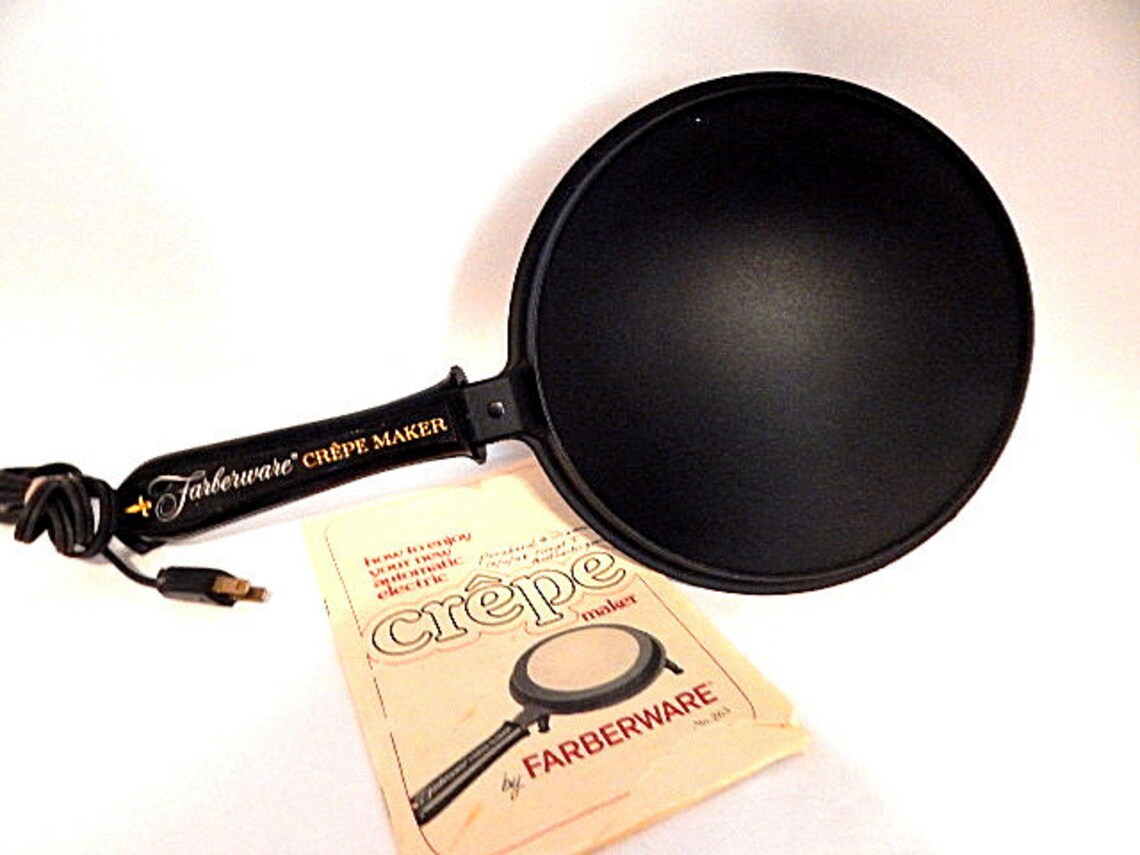Crepe Maker Automatic Electric Crepe Cooking Pan Vintage Etsy
