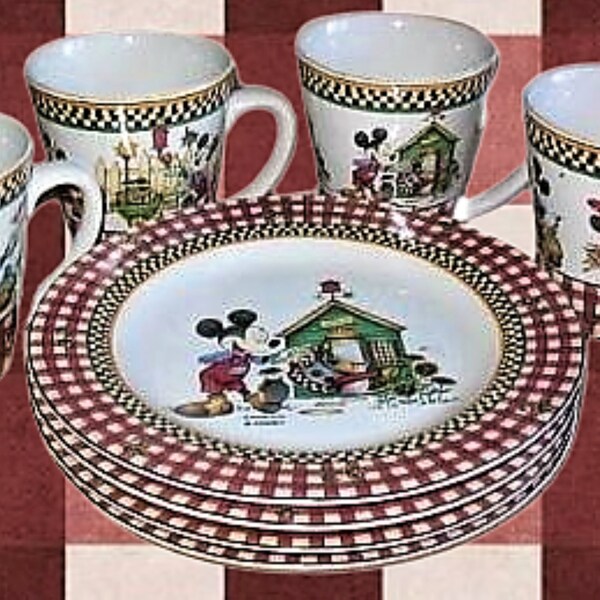 Mickey Mouse Tableware Etsy