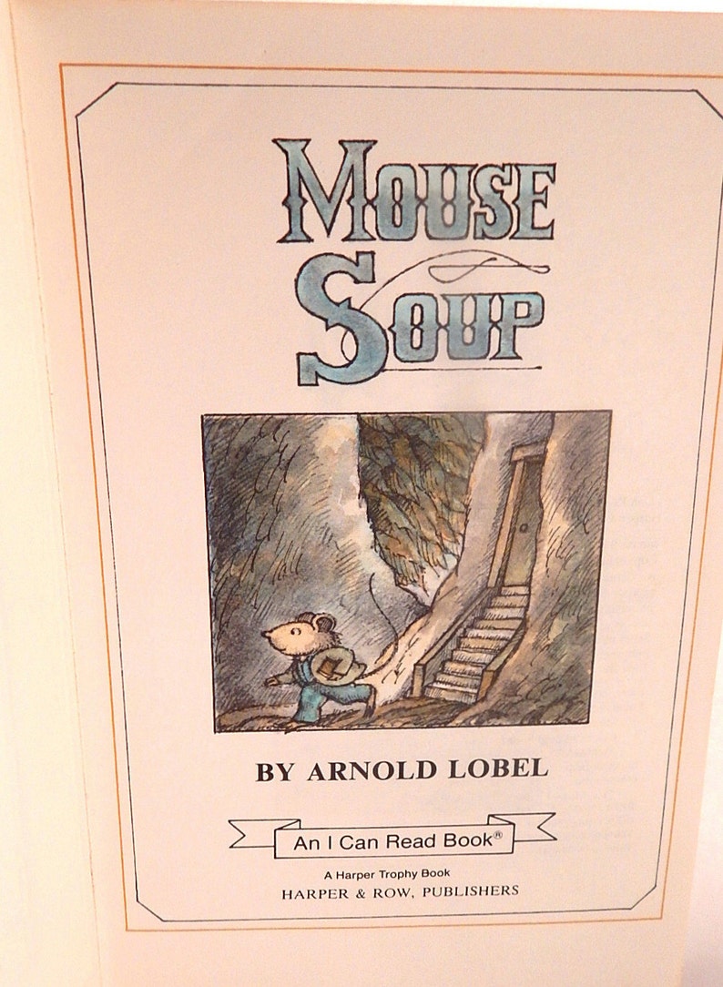 Mouse Soup Children s Picture Book By Arnold Lobel An I Etsy Mouse Soup Children s Picture Book By Arnold Lobel An I Etsy