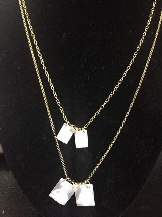 mother of pearl scapular necklace