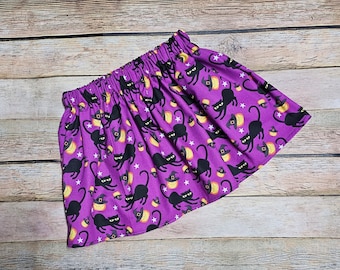 Cute Halloween skirts girl clothing toddler clothes spooky outfit halloween dress up halloween costume fabric skirt cat outfit fabric skirt