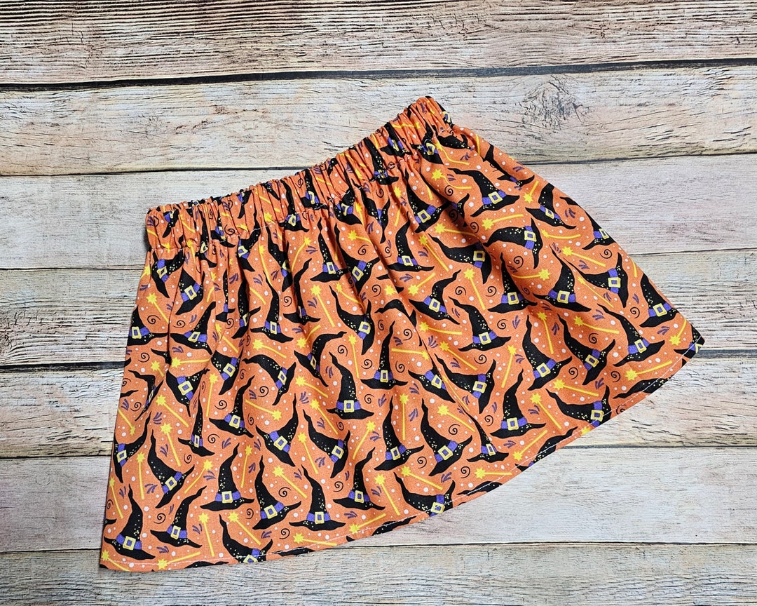 Cute Halloween Skirts Witch Outfit Girl Clothing Toddler Clothes Spooky