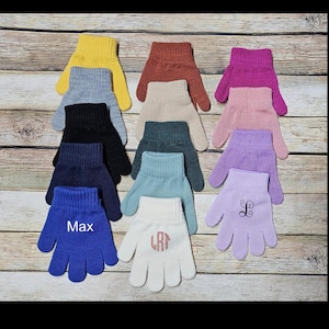 Toddler gloves monogram personalized gloves winter gloves choose color boys gloves girls gloves