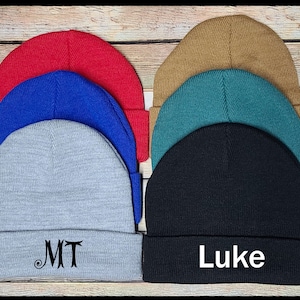child hat monogram personalized winter hat boys girls Christmas gift Clearance