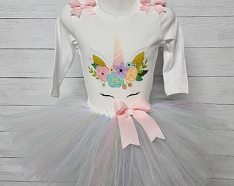 Unicorn Birthday Outfit Unicorn Halloween costume Pink Unicorn Purple Unicorn Birthday girl