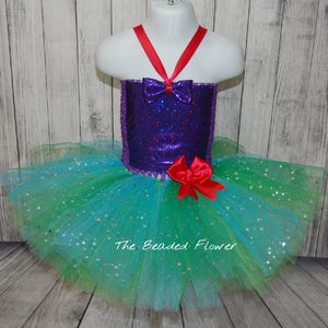 Mermaid tutu dress little mermaid tutu sequin tutu dress halloween tutu costume