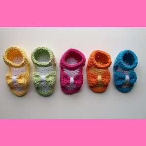 Crochet Pattern - Baby Bow Shoes / Sandals