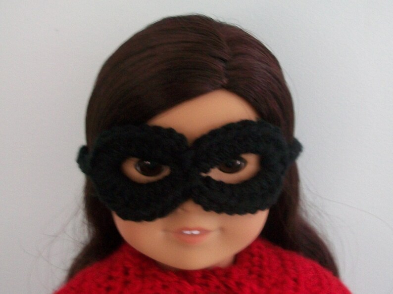 Crochet Pattern Superhero Costume for American Girl or other 18 Doll Halloween or Dress Up image 2
