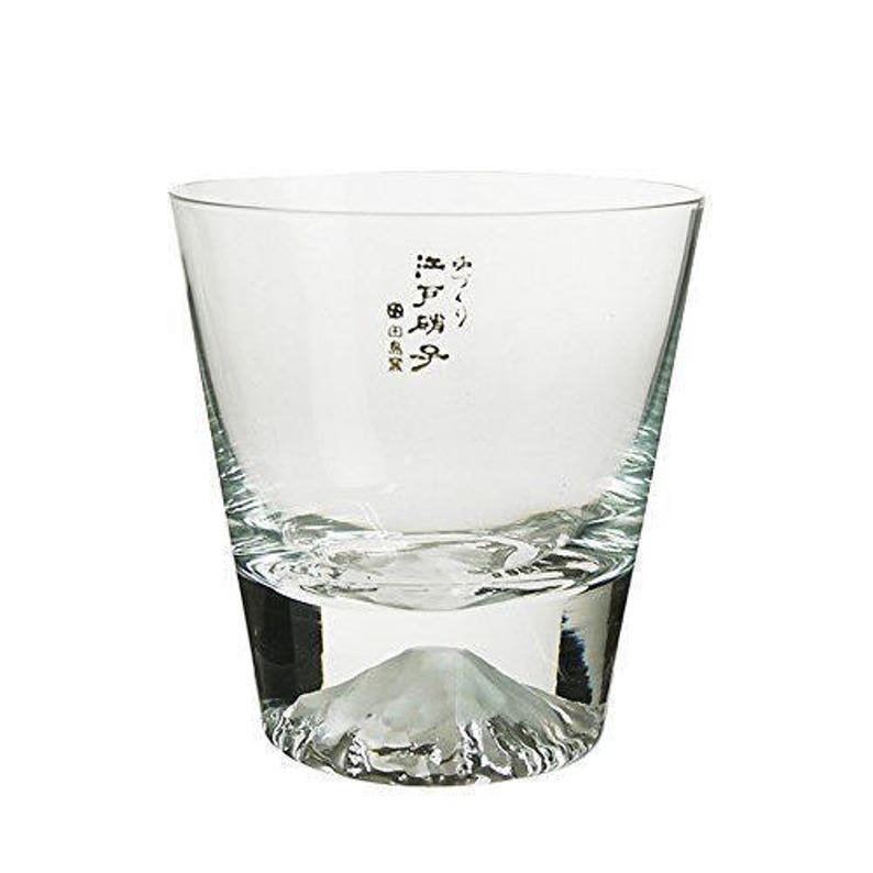 From Japan Mt. Fuji Ice Cube Glass Sake Cup Tajima Etsy