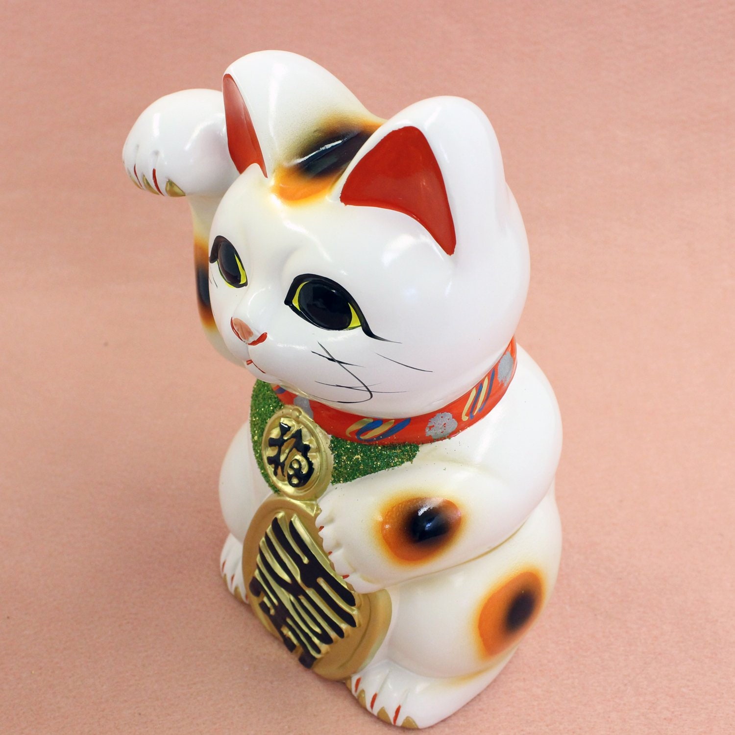 From Japan Beckoning Waving Lucky Cat for Good Luck Maneki Etsy UK